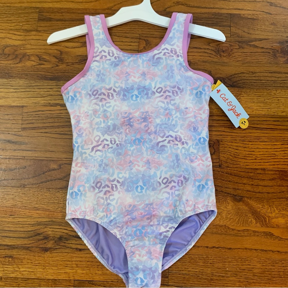 Girls Gymnastics Leopard Print Pull-On Leotard Cat & Jack Pink & Purple 
NWT NEW - Picture 2 of 16